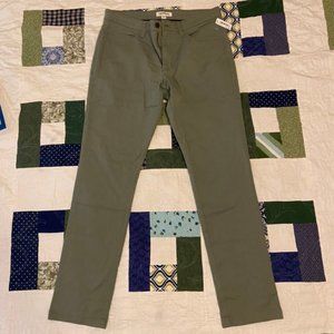 32x32 Olive Green Chino Pants Men New Skinny Fit